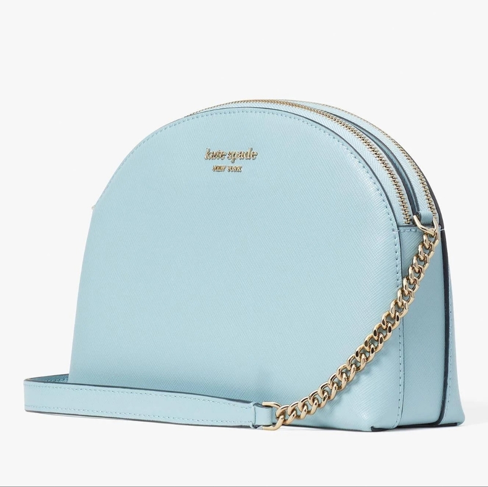 #22  NWT- Kate Spade New York Spencer Double Zip Dome Crossbody Teacup